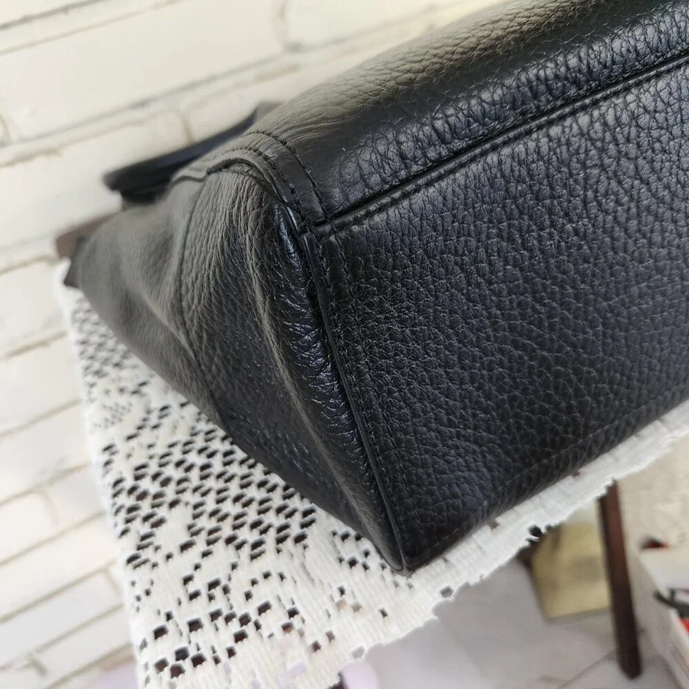 Like New Kate Spade Southport Ave Black Leather Tote Bag Large Purse